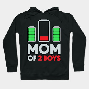 Mom Of 2 Boys Hoodie